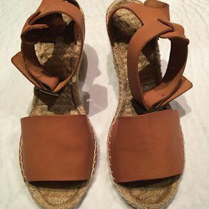 Picon leather wedge
